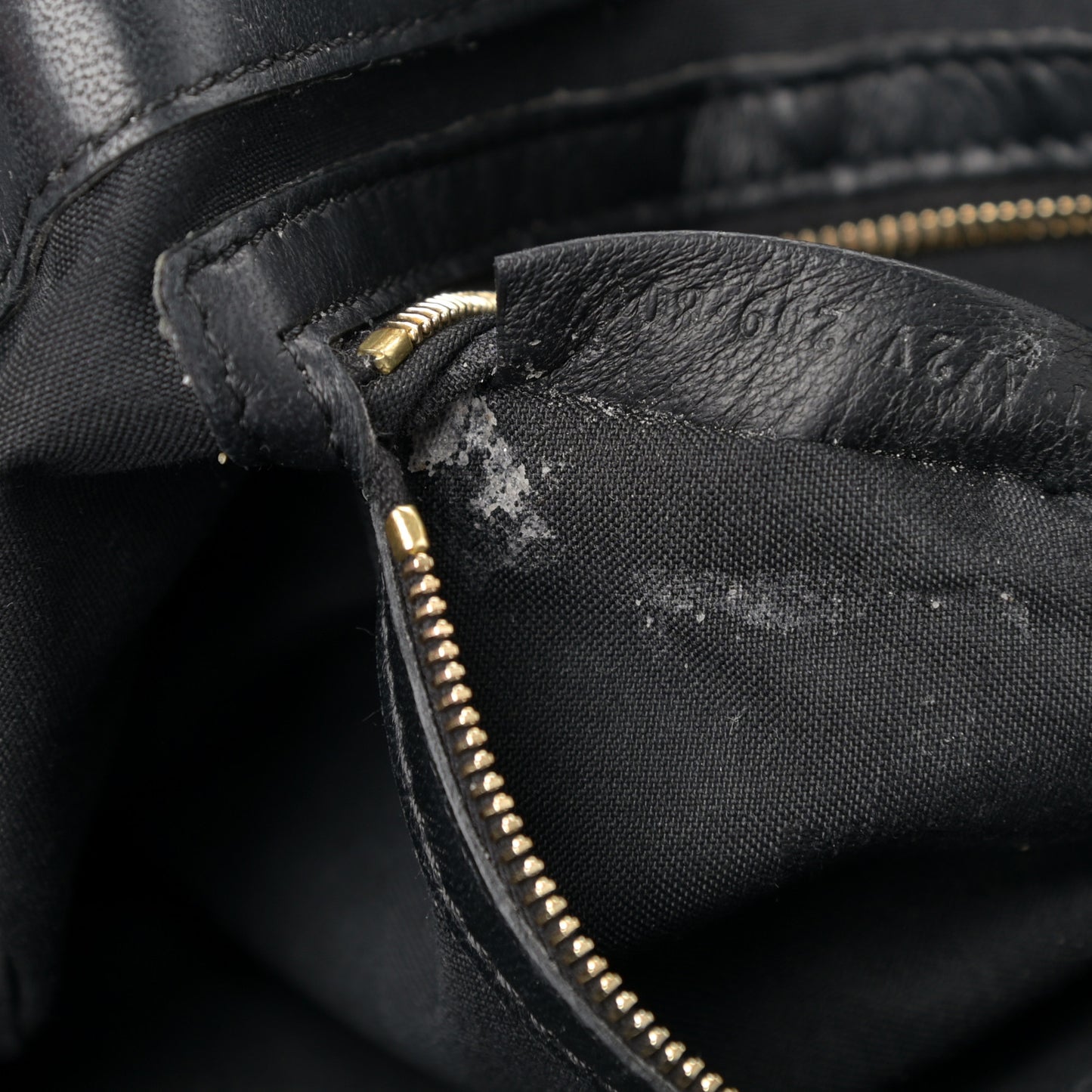Nappa FF 1974 Embossed Large Baguette Black