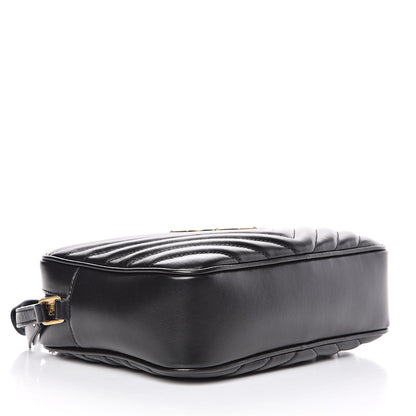Saint Laurent Calfskin Matelasse Monogram Lou Camera Bag Black 4 of 9