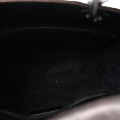 Christian Dior Crinkled Calfskin Cannage Medium Lady Dior Black 5 of 15