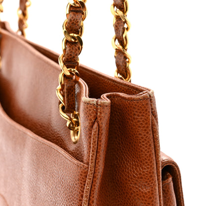 Chanel Caviar Flap Shoulder Bag Brown 15 of 15