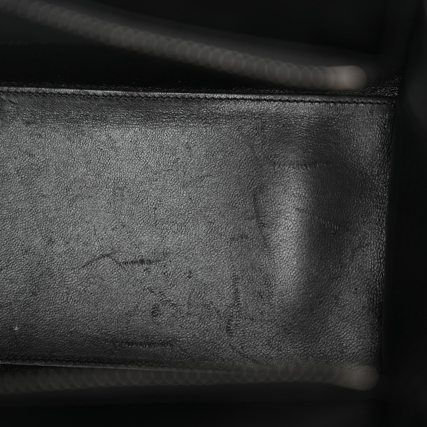 Celine Smooth Calfskin Lizard Embossed Bi-Color Micro Luggage Black White 11 of 17