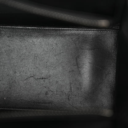Celine Smooth Calfskin Lizard Embossed Bi-Color Micro Luggage Black White 11 of 17