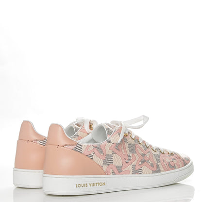 Louis Vuitton Damier Azur Tahitienne Bora Bora Sneakers 39 Rose Ballerine 4 of 9