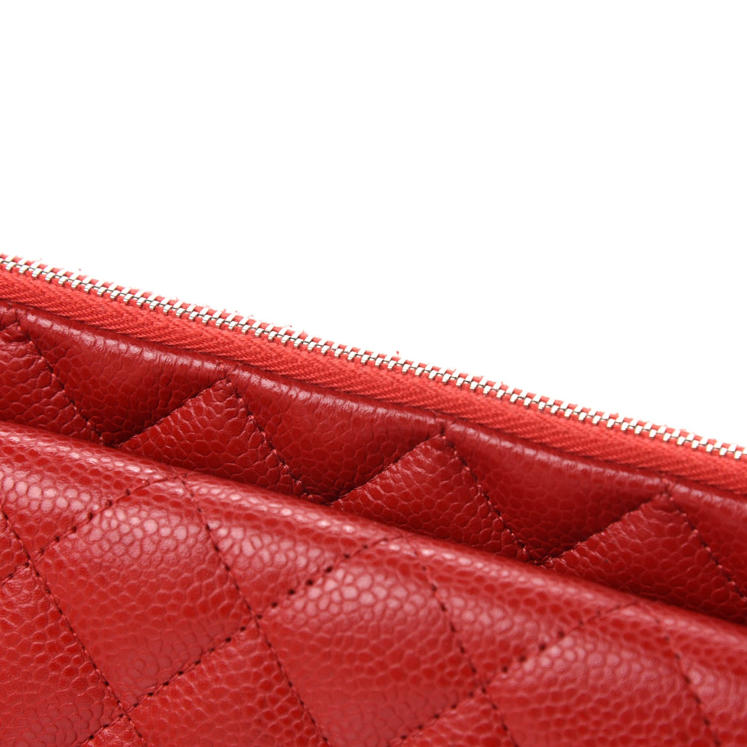 Chanel Caviar Quilted Daily Zip Crossbody Bag Red 9 of 13