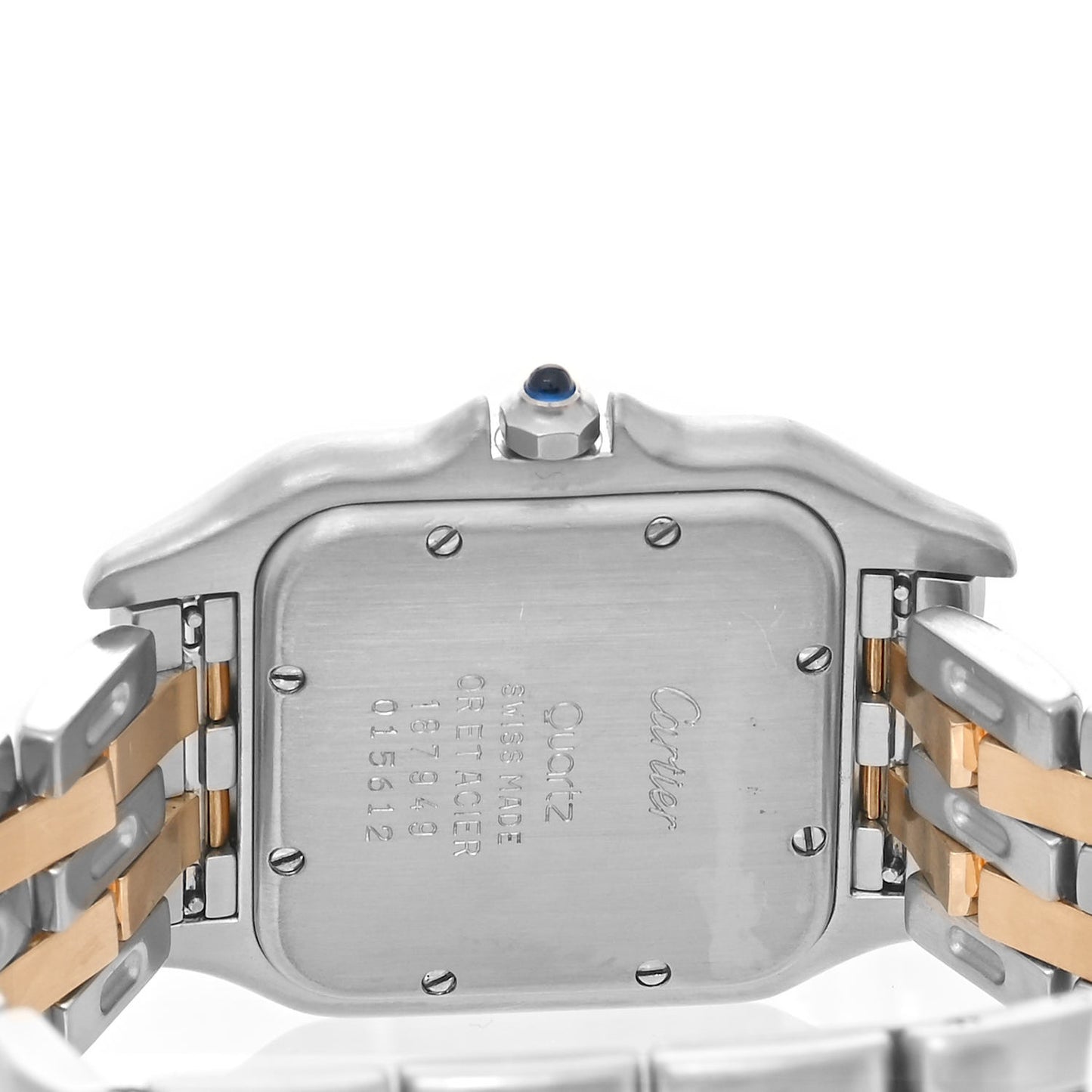 Stainless Steel 18K Yellow Gold 27mm Panthere Quartz Watch