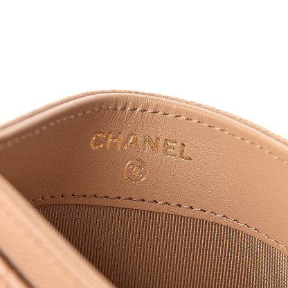 Chanel Caviar Quilted Card Holder Beige 6 of 9