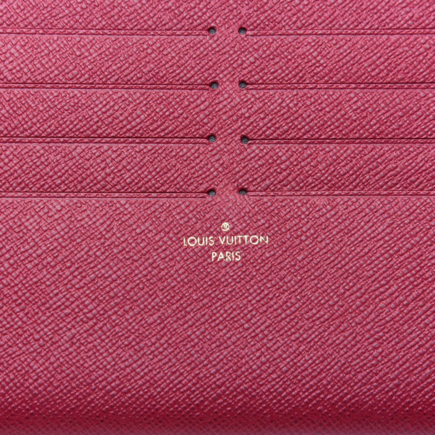 Calfskin Felicie Card Holder Insert Fuchsia
