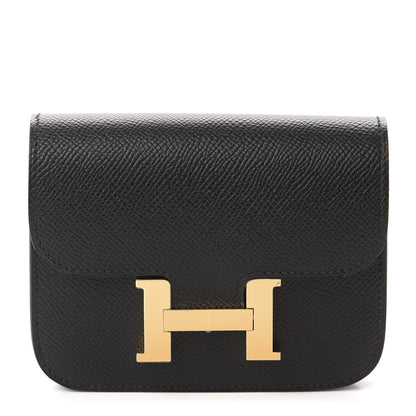 Hermes Epsom Constance Slim Wallet Black 1 of 10