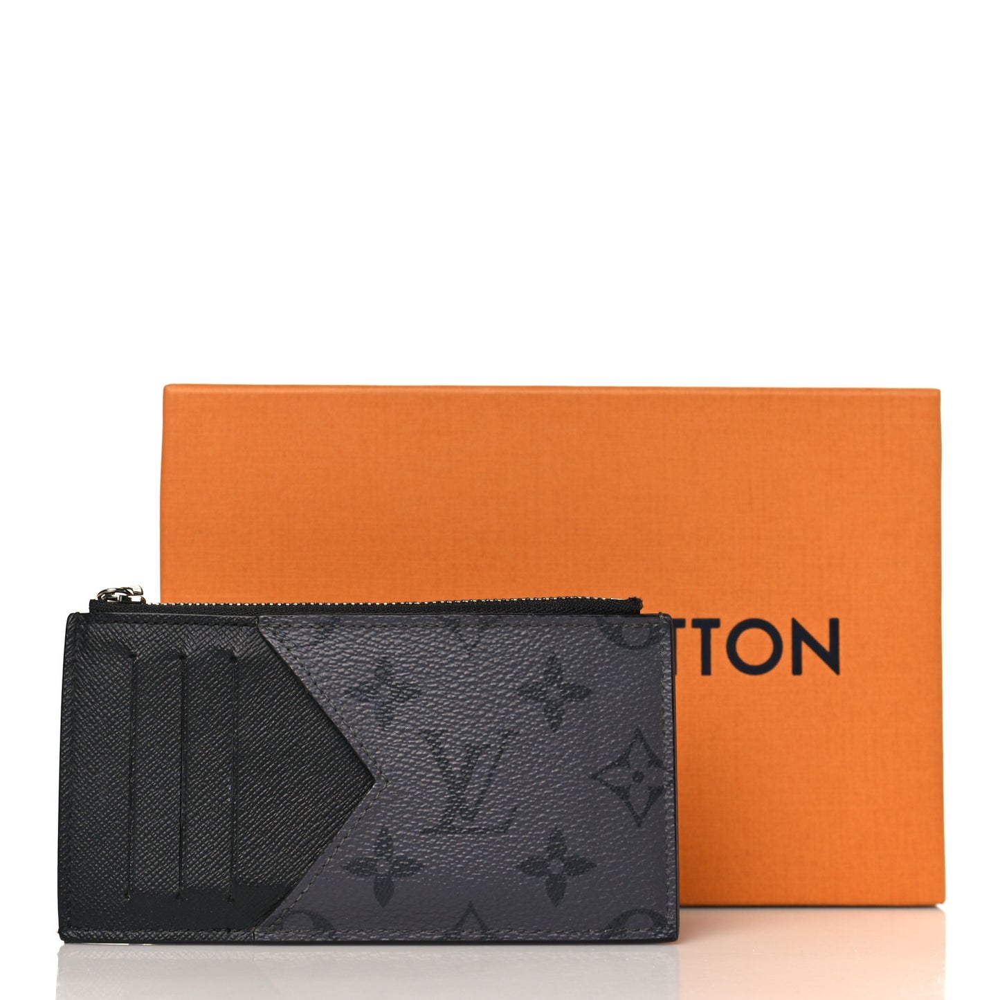 Reverse Monogram Eclipse Taiga Coin Card Holder