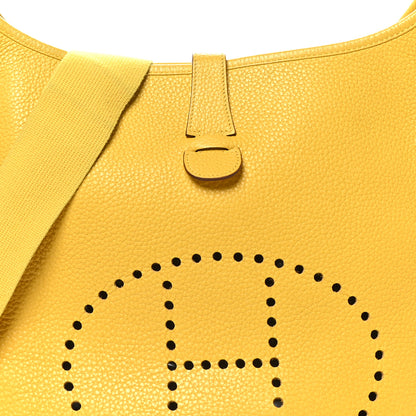 Hermes Taurillon Clemence Evelyne III PM Soleil 8 of 10