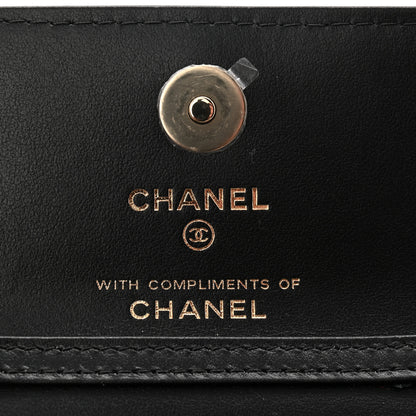 Chanel Canvas Check Flag Printed CC Clutch With Chain Beige Multicolor 6 of 11