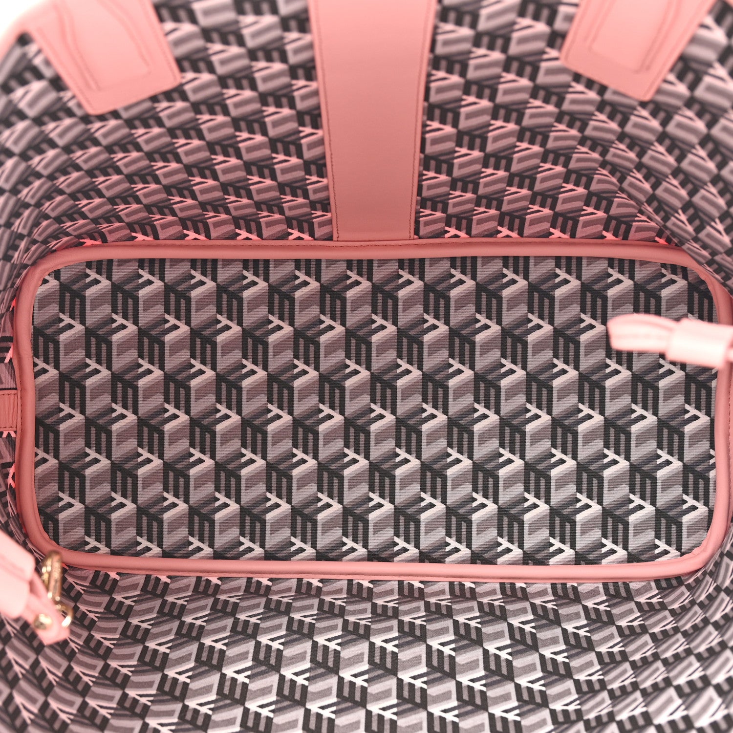 MCM Visetos Medium Liz Reversible Shopper Tote Blossom Pink 9 of 18