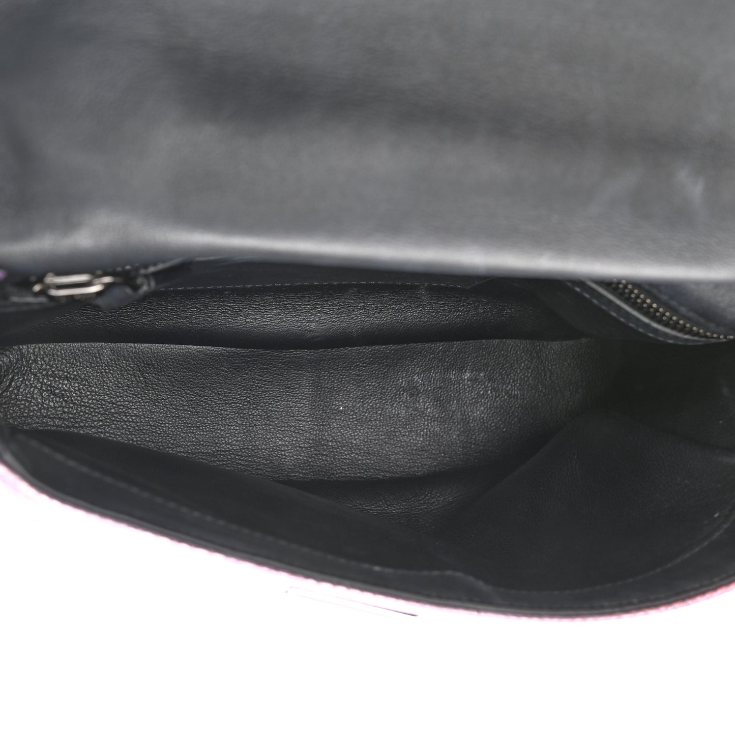 Lizard Calfskin Embossed Large Natalia Chain Bag Pink