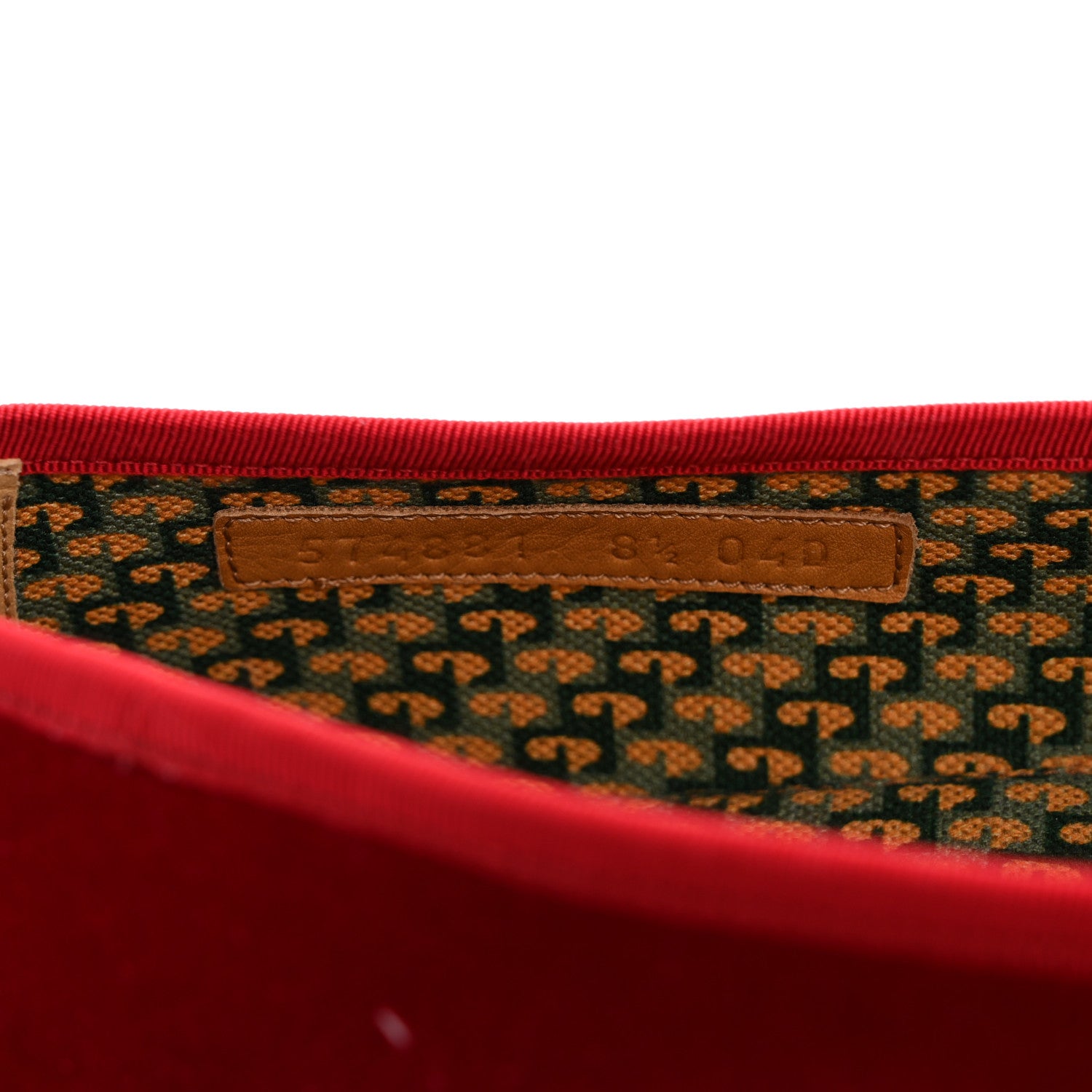 Gucci Velluto Marmara Pearl Embellished Mens Loafer 8.5 Red 9 of 11
