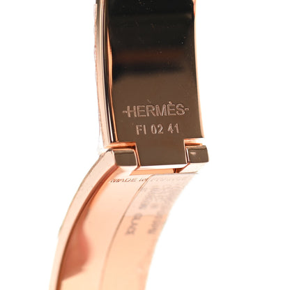 Hermes Enamel Narrow Clic Clac H Bracelet PM Marron Glace 5 of 5