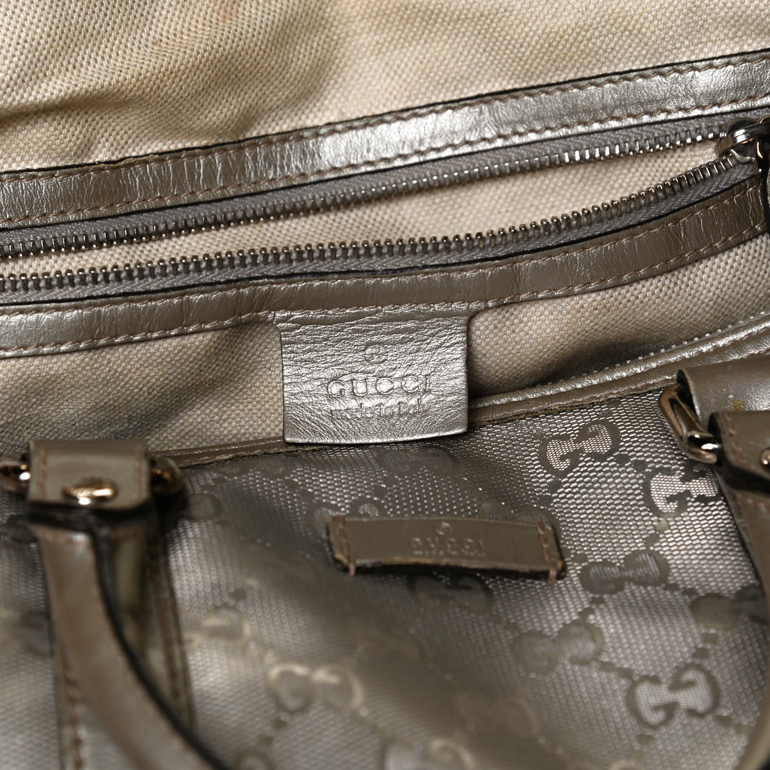 Gucci Imprime Monogram Medium Joy Boston Silver 5 of 19