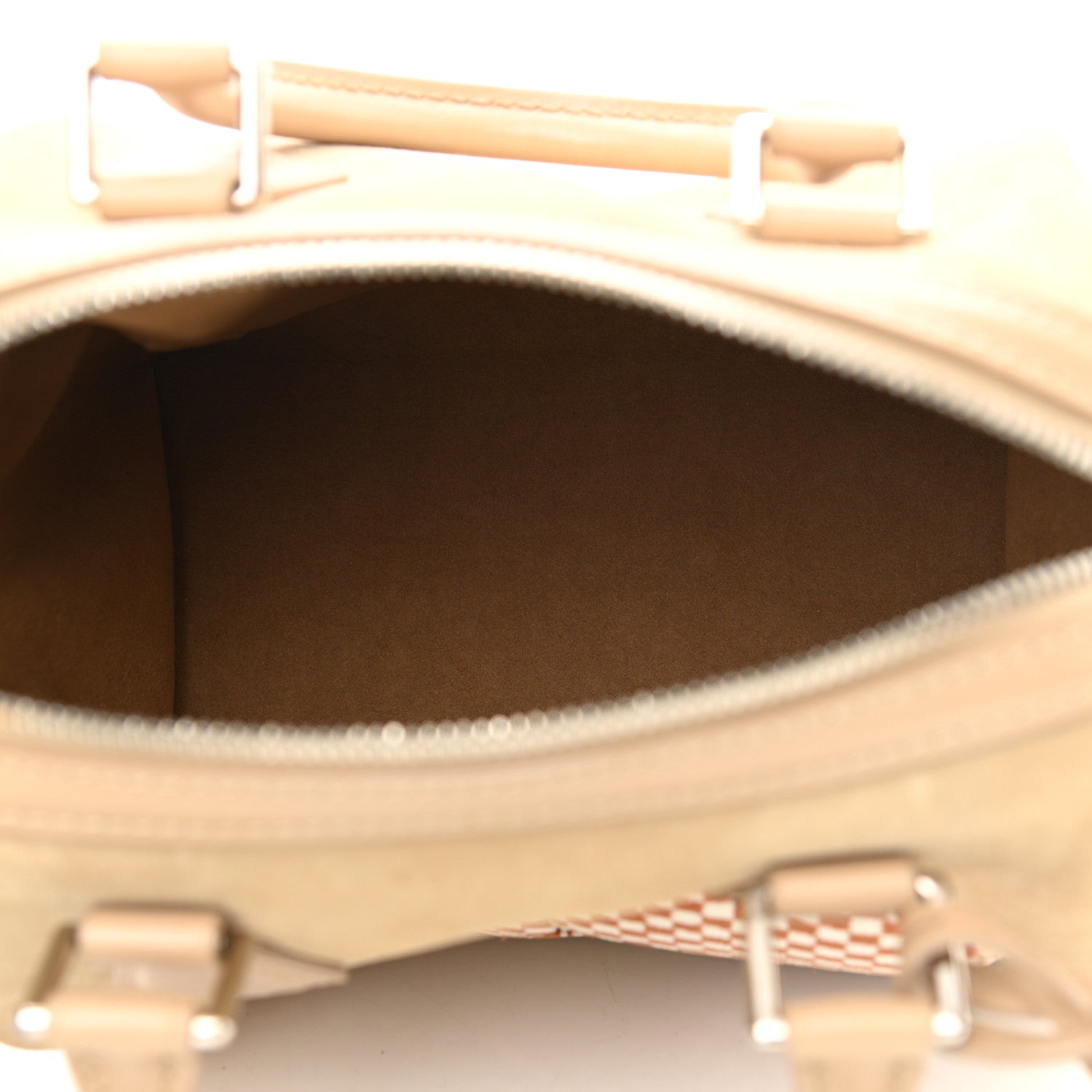 Louis Vuitton Suede Cubic Illusion Fleur Speedy Cube PM Beige 5 of 14