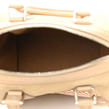 Louis Vuitton Suede Cubic Illusion Fleur Speedy Cube PM Beige 5 of 14