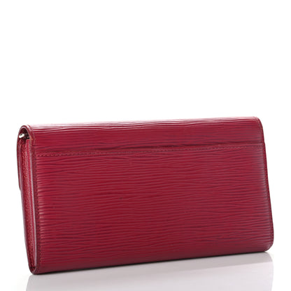 Louis Vuitton Epi Sarah Wallet NM Fuchsia 2 of 9