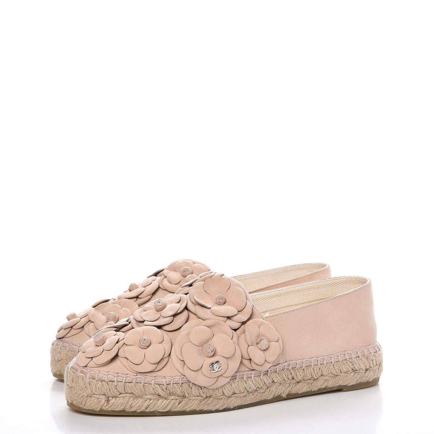 Suede Camellia CC Espadrilles 38 Pink
