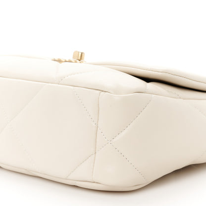 Chanel Lambskin Quilted Medium Chanel 19 Flap Light Beige 10 of 10