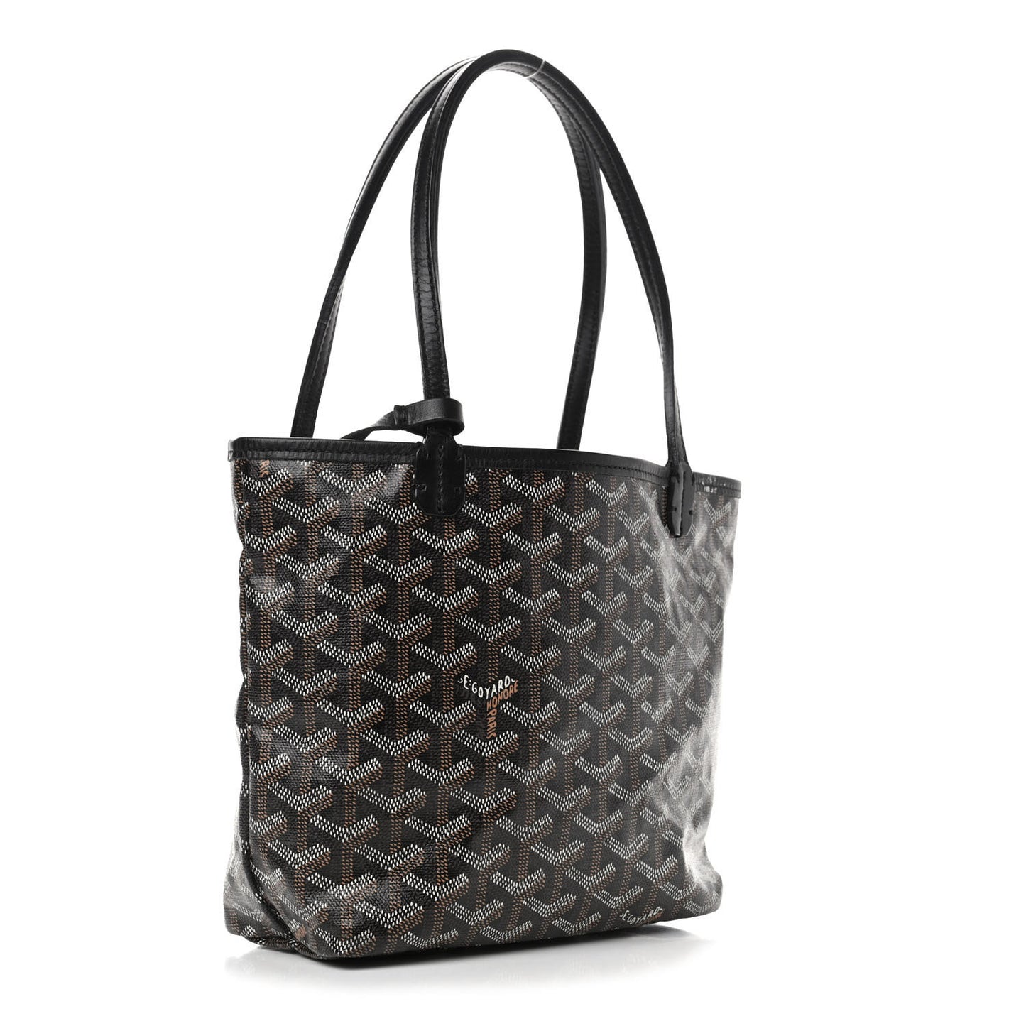 Goyardine Saint Louis Junior Jr PM Tote Black