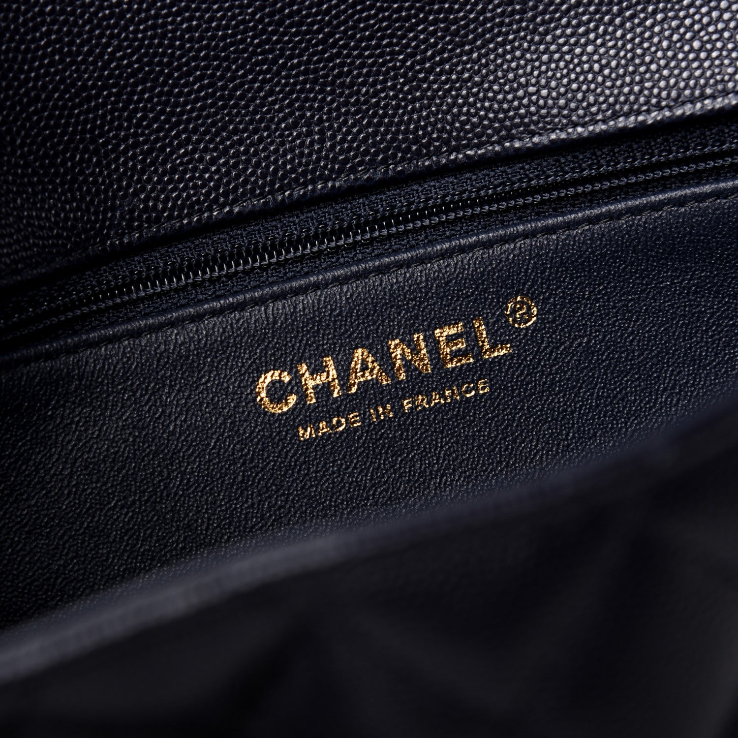 Chanel Caviar Quilted Flap Clutch Navy Blue 6 of 7