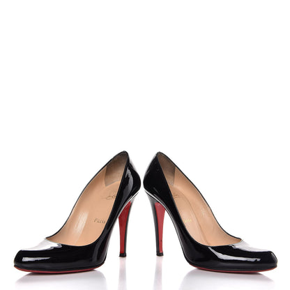 Christian Louboutin Patent Fifille 100 Pumps 38 Black 5 of 9