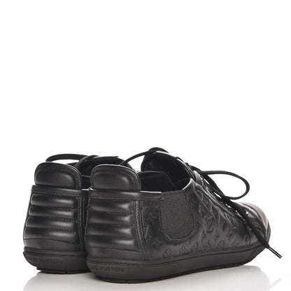 Louis Vuitton Calfskin Embossed Monogram Toucan Sneakers 38 Black 4 of 6