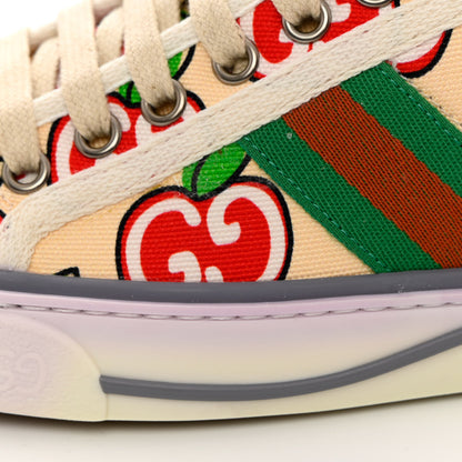 Gucci Canvas Web GG Apple Womens 1977 Tennis Sneakers 35.5 Ivory Red Mystic White New Shamarock 8 of 9