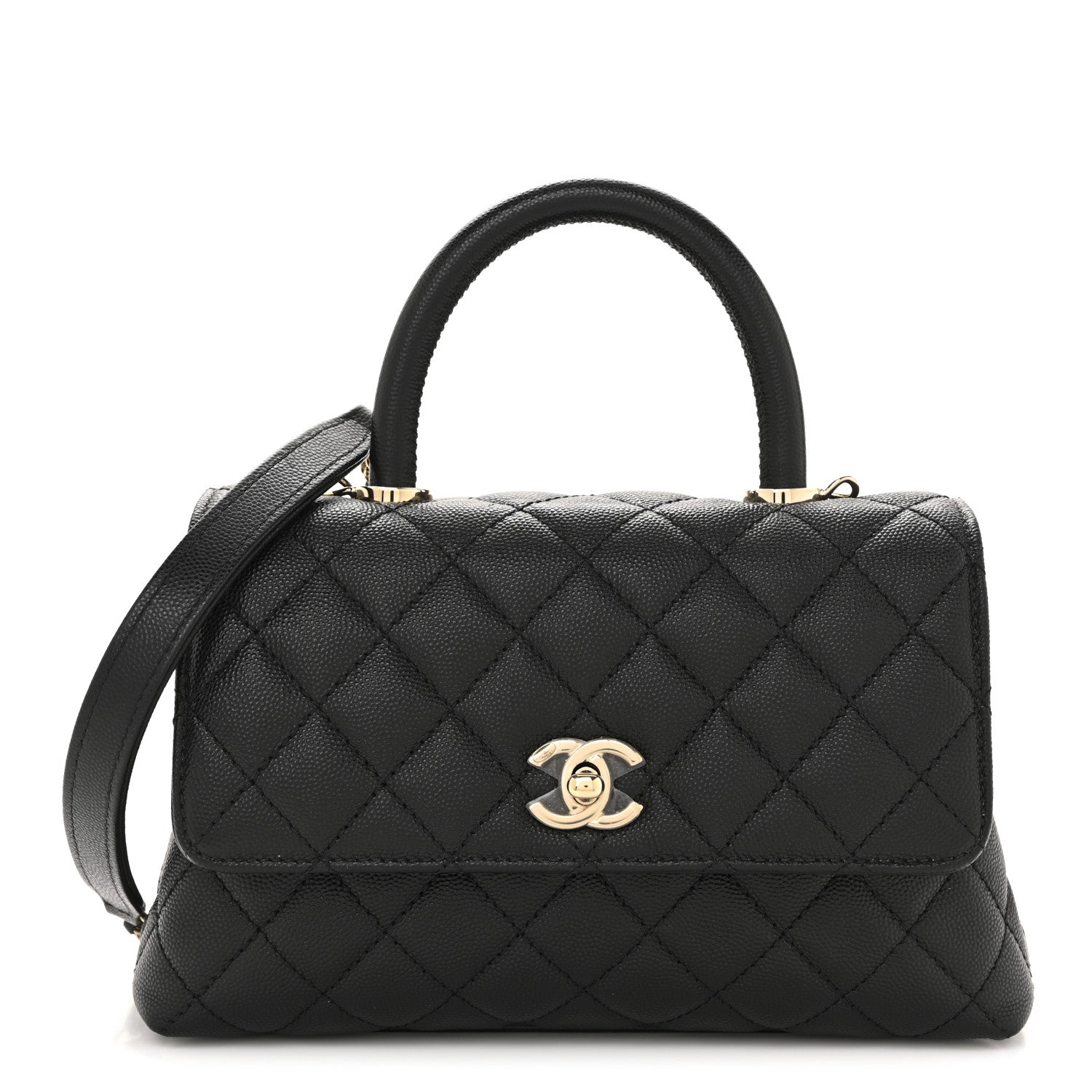 Chanel Caviar Quilted Mini Coco Handle Flap Black 1 of 11