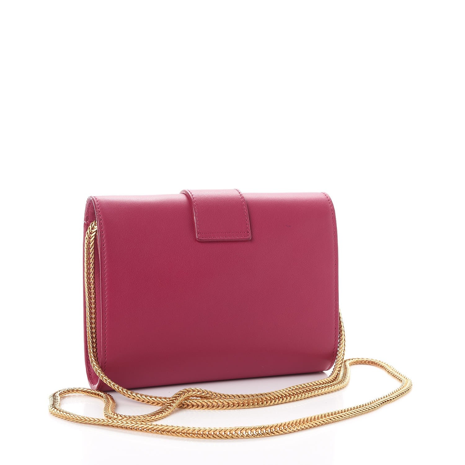 Saint Laurent Calfskin Small Classic Y Satchel Fuchsia 4 of 14