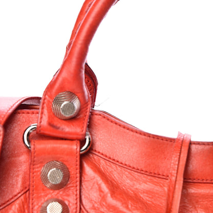 Balenciaga Chevre Giant 21 Silver Hardware City Tomate 14 of 24