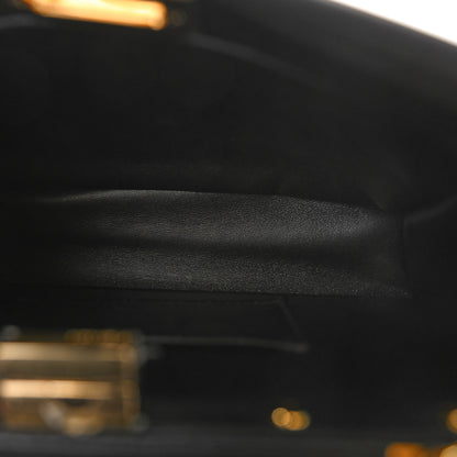 Fendi Nappa Mini Peekaboo Iconic Satchel Black 6 of 10