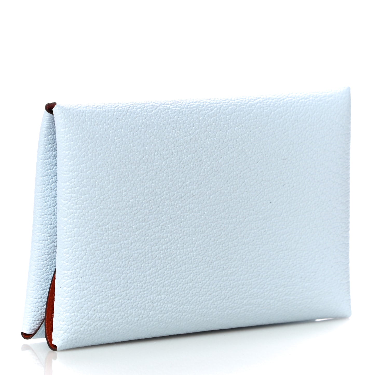 Chevre Mysore Verso Calvi Duo Card Case Bleu Brume Cuivre