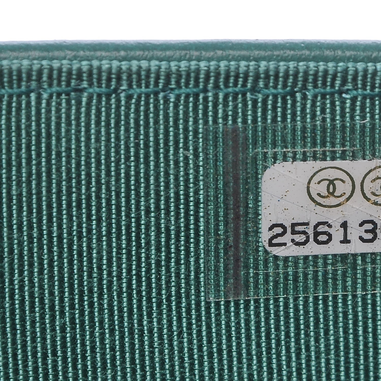 Chanel Metallic Caviar Quilted Medium Flap Wallet Green 7 of 8