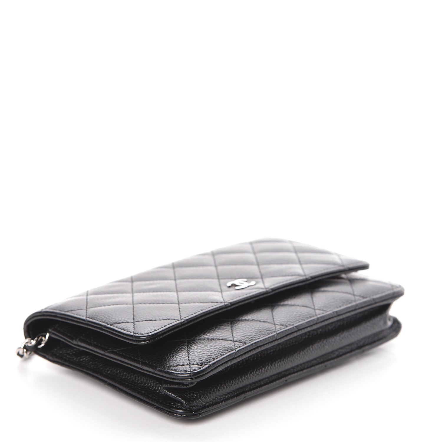 Chanel Caviar Quilted Wallet On Chain WOC Black 4 of 11