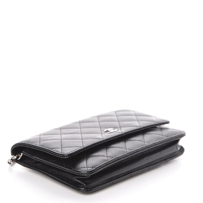 Chanel Caviar Quilted Wallet On Chain WOC Black 4 of 11