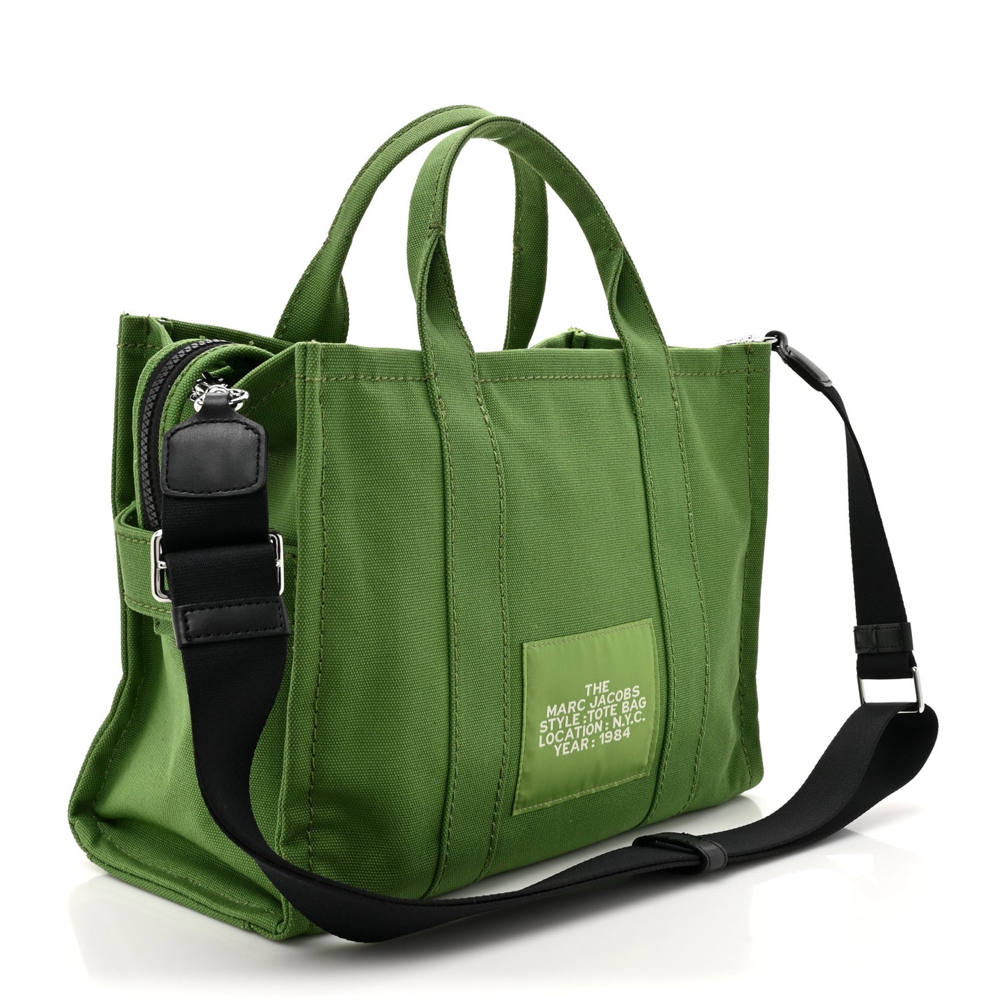 Cotton Canvas Medium The Traveler Tote Bag Aloe