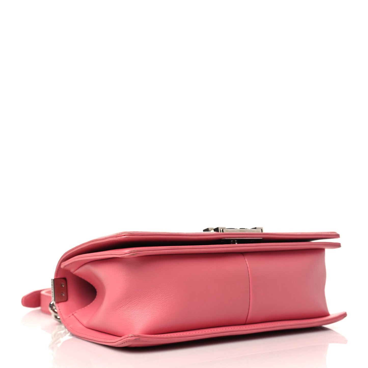 Lambskin Chevron Quilted Medium Boy Flap Pink