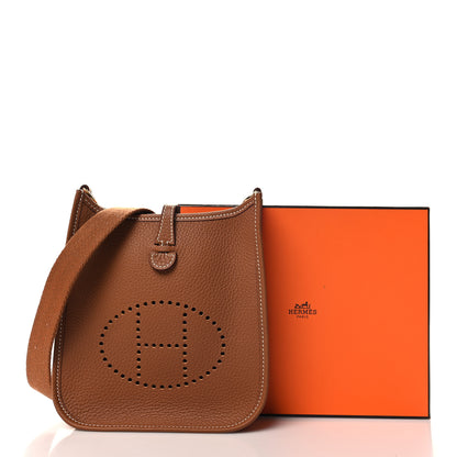 Hermes Taurillon Clemence Evelyne TPM Gold 11 of 11