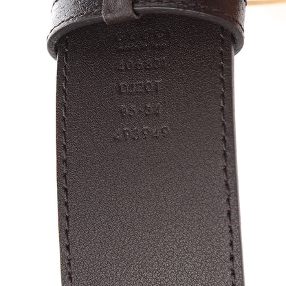 Gucci Textured Dollar Calfskin Double G 40mm Belt 85 34 Dark Cocoa 6 of 6