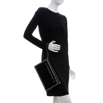 Valentino Garavani Nappa Rockstud Wristlet Clutch Black 2 of 7