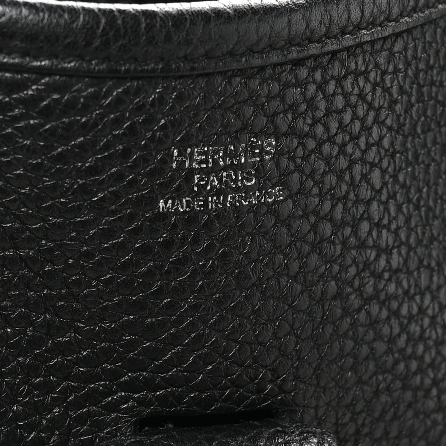 Hermes Taurillon Clemence Evelyne III GM Black 6 of 11