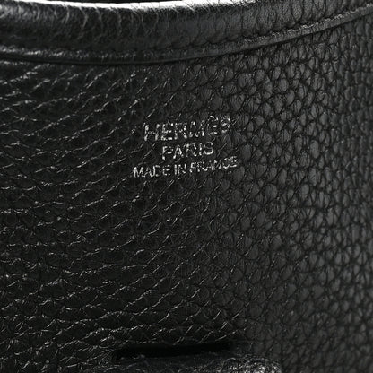 Hermes Taurillon Clemence Evelyne III GM Black 6 of 11