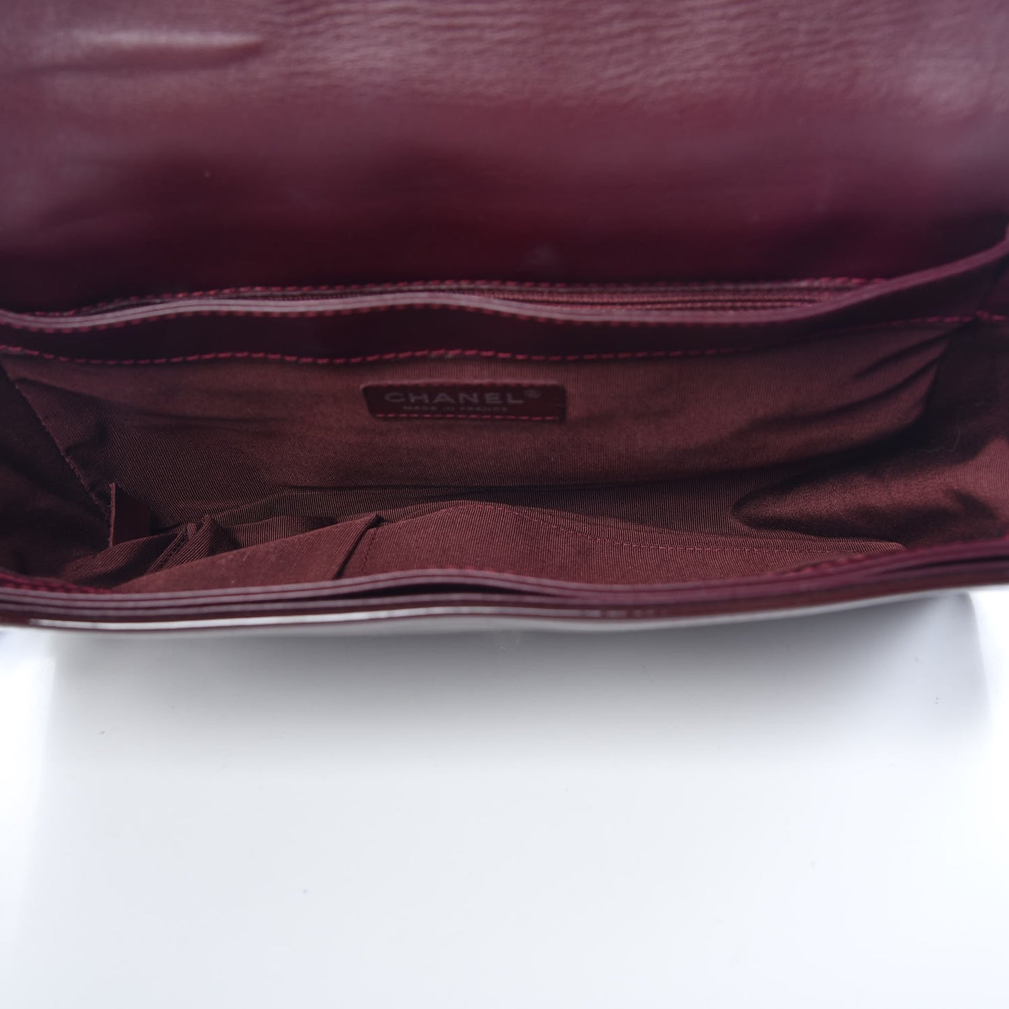 Patent New Medium Boy Reverso Flap Burgundy