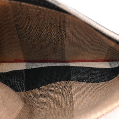 Burberry Canvas Mega Check Medium Ashby Hobo Saddle Brown 14 of 19