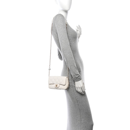 Chanel Lambskin Quilted Mini My Precious Flap White 2 of 12