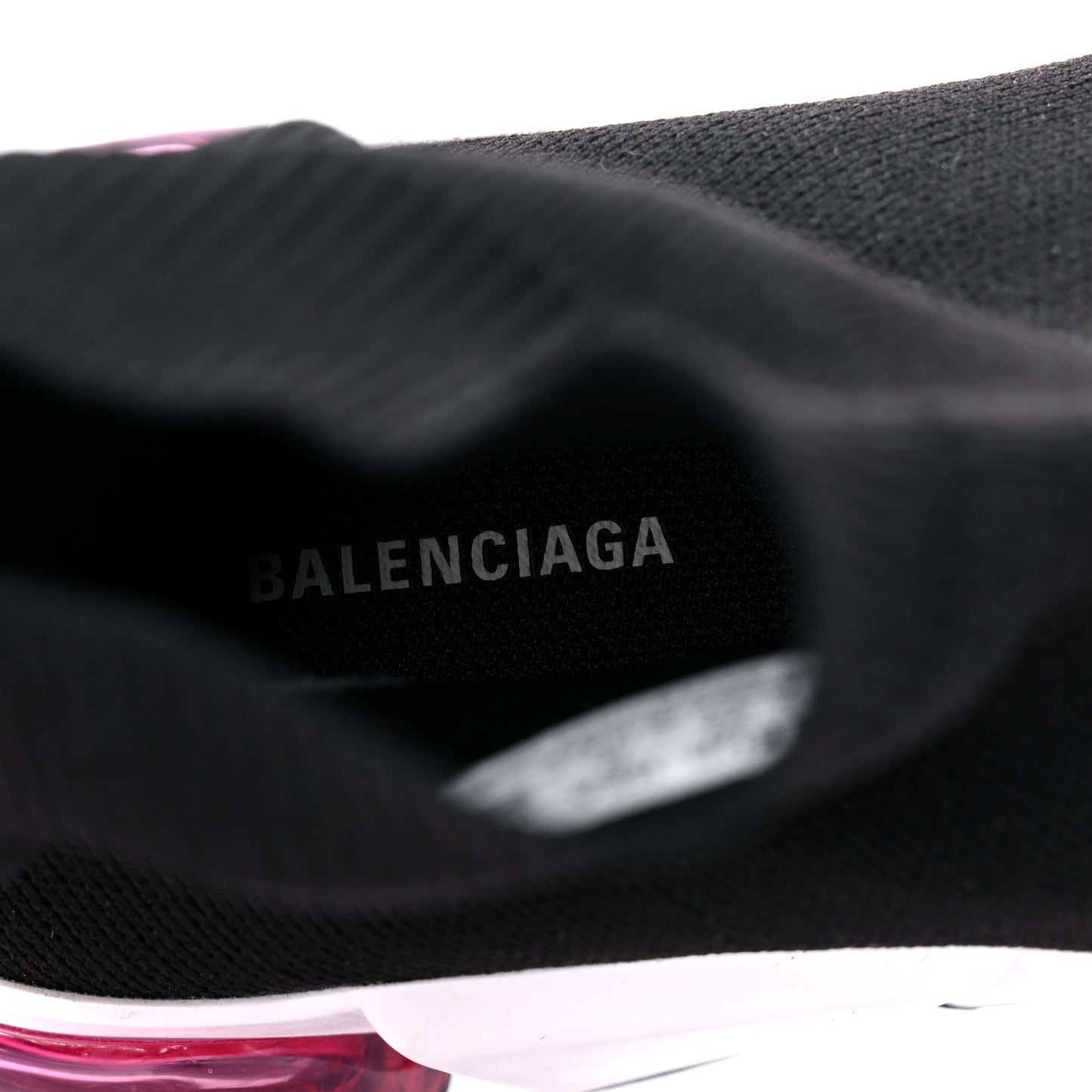 Neoprene Knit Mens Speed Clear Sole Sneakers 9 Black