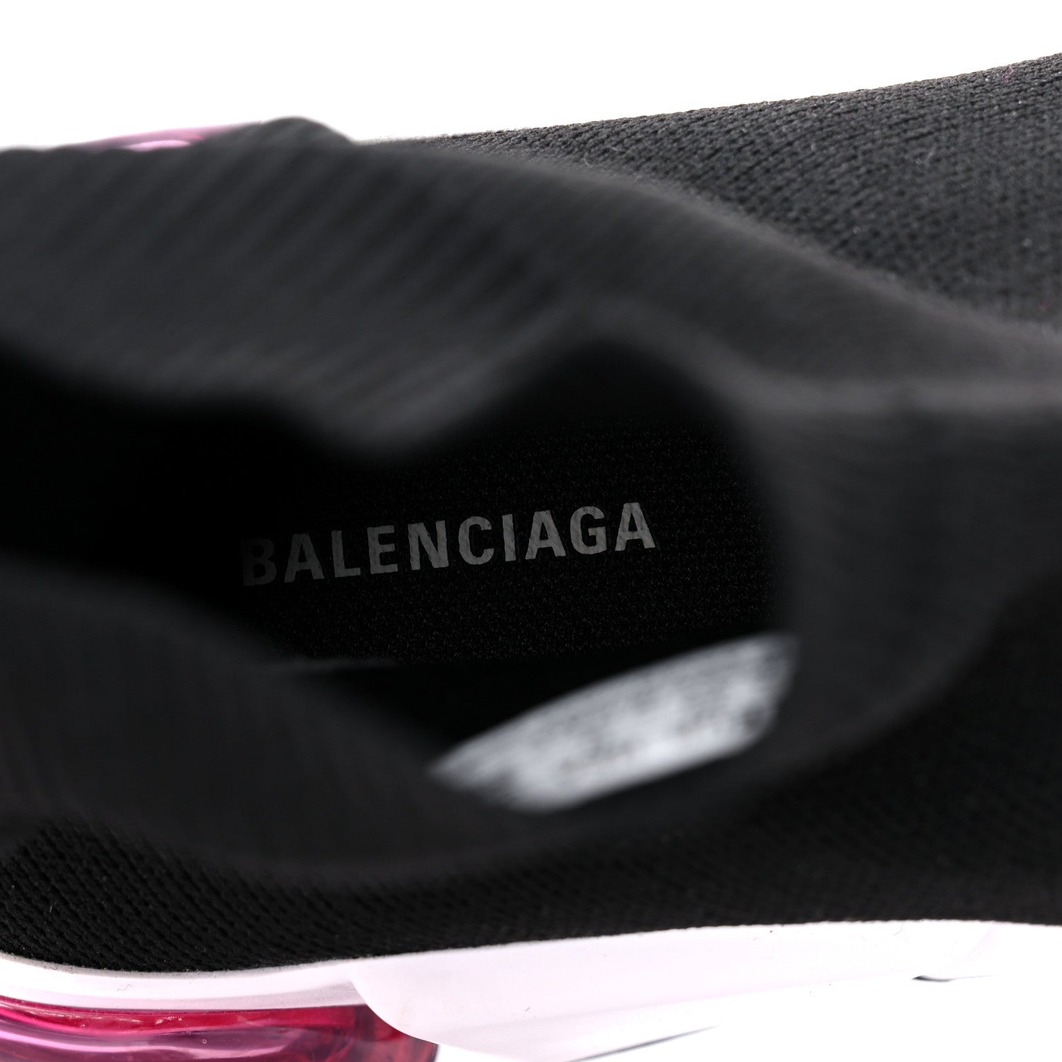 Balenciaga Neoprene Knit Mens Speed Clear Sole Sneakers 9 Black 9 of 10
